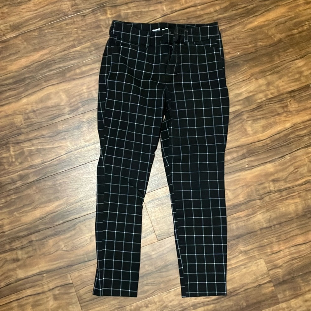 Black and White Checkered Pants